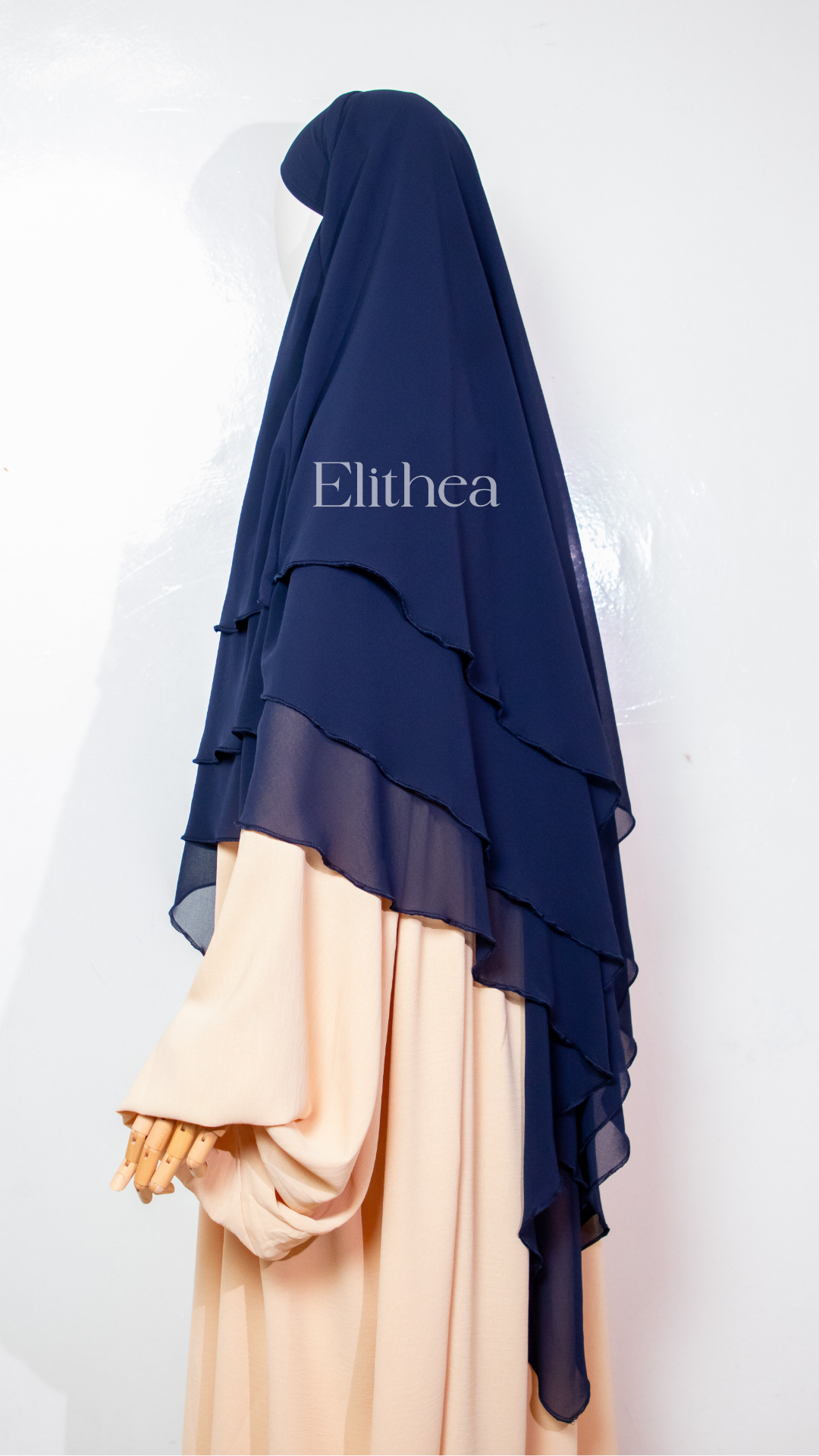 Abaya khimar 3 volants Fatima